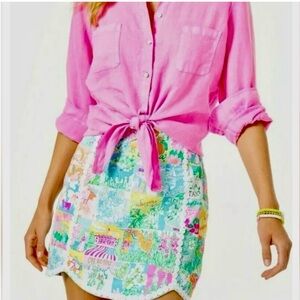 NEW Rare Find Lilly Pulitzer Patty Skort State of Ming Print